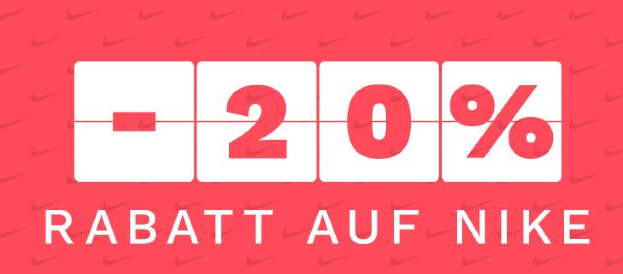 20 Rabatt auf NIKE Artikel! YourDealz.de