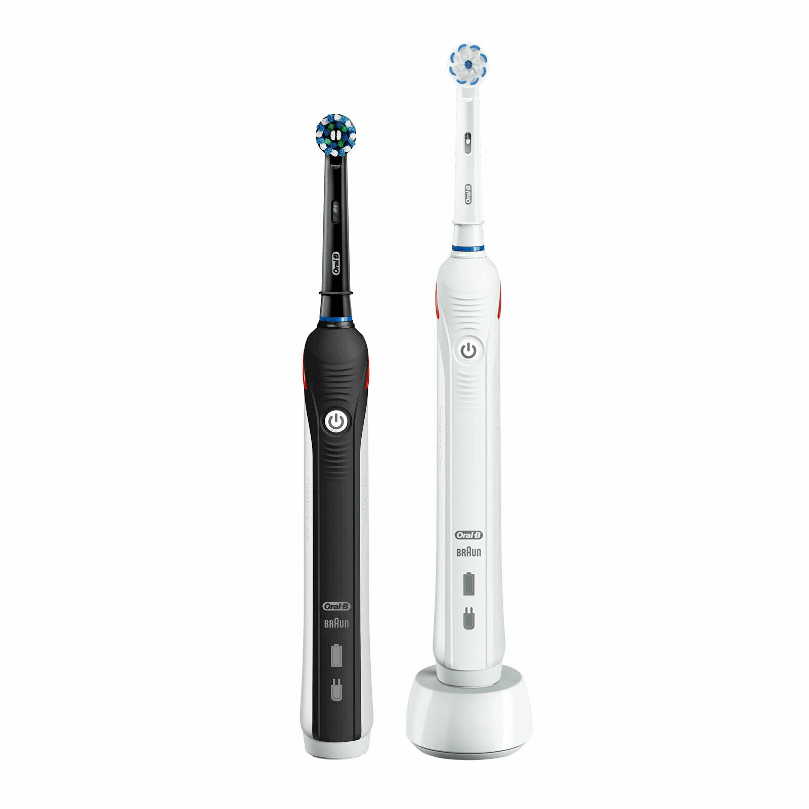 Oral-B Pro 2 2900 Duopack Black-White Edition 2x Elektrische Zahnbürste ...