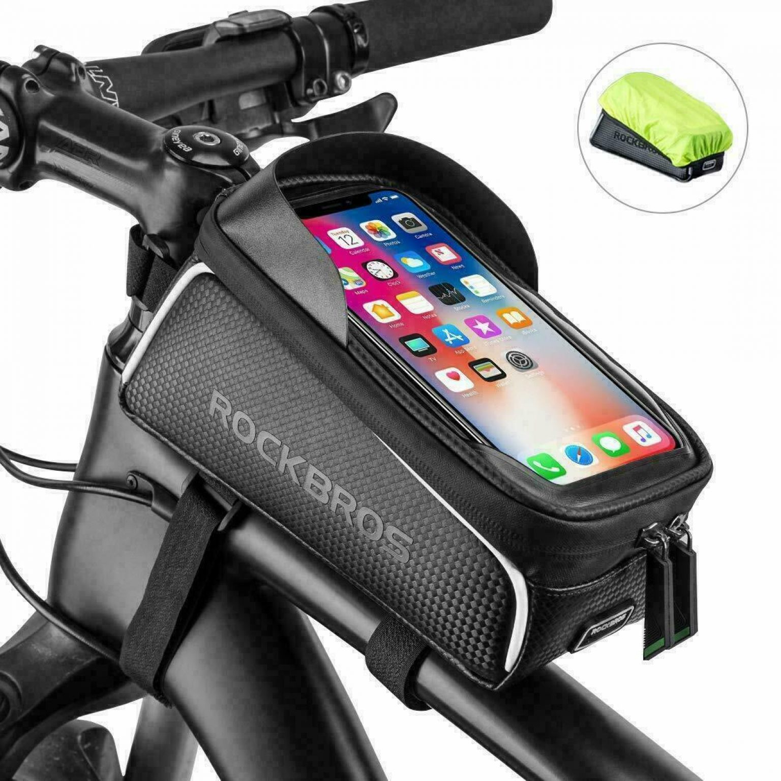 ROCKBROS Rahmentasche Fahrrad Oberrohrtasche 6,0“ für 17