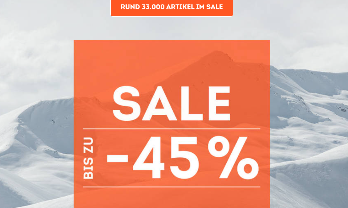 SportScheck – Bis zu -45% im SALE + Zusätzlich 15% on top  auf aktuelle Winter Highlights!