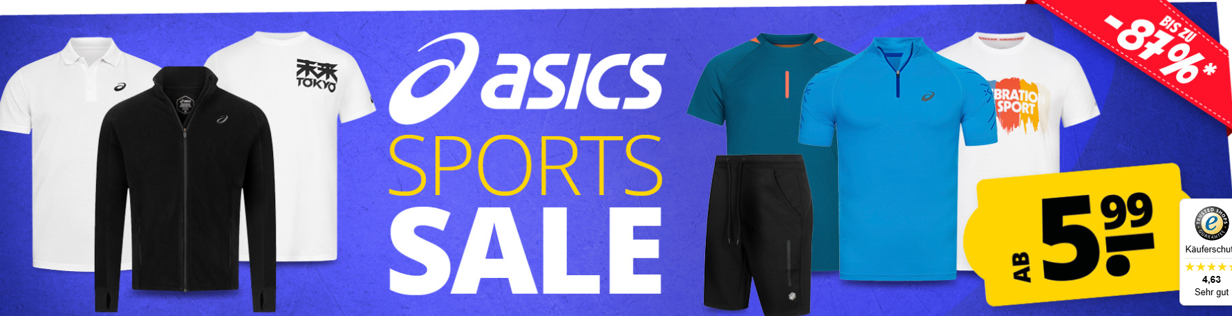SportSpar – ASICS SPORTS SALE – bis 87% Rabatt!