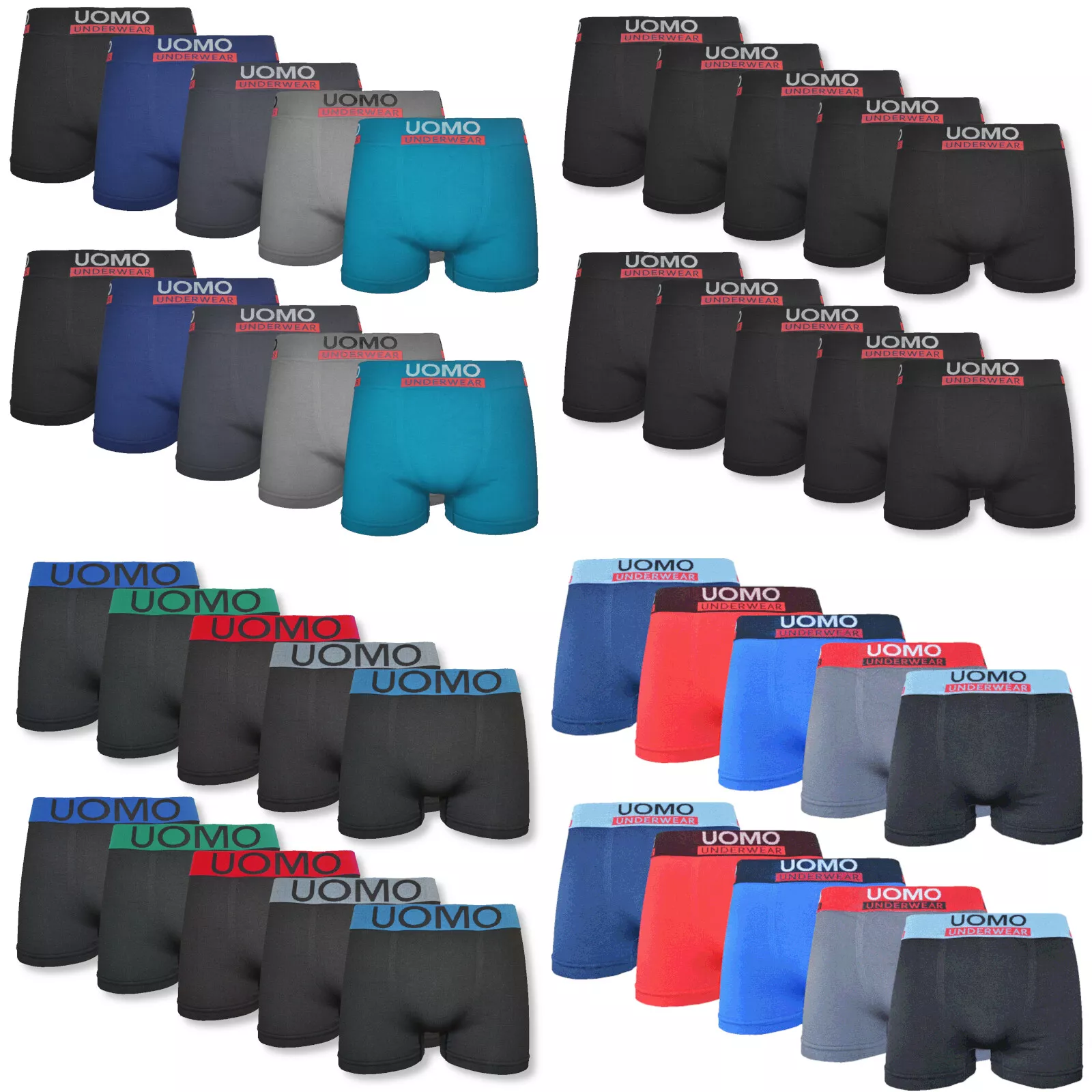 10er Pack Boxershorts Retro Herren UOMO Boxer Shorts Seamless für 19,95€ inkl. Versand!