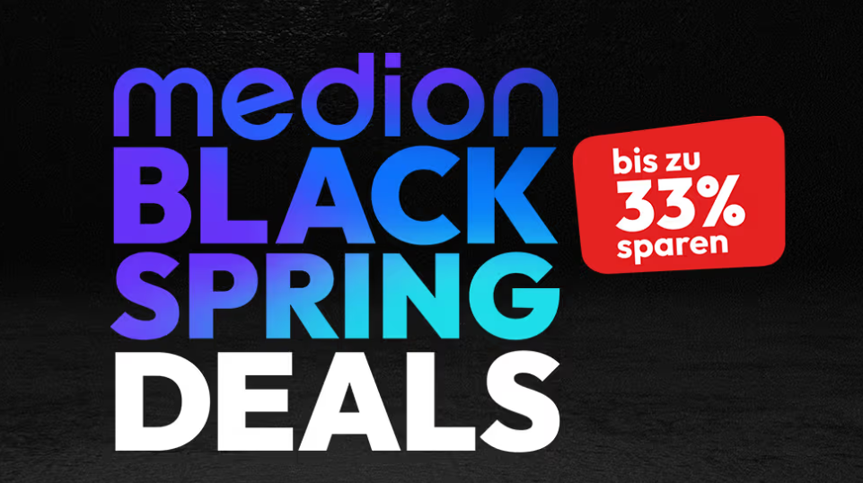 MEDION – Black Spring Deals – bis zu 33% Rabatt!