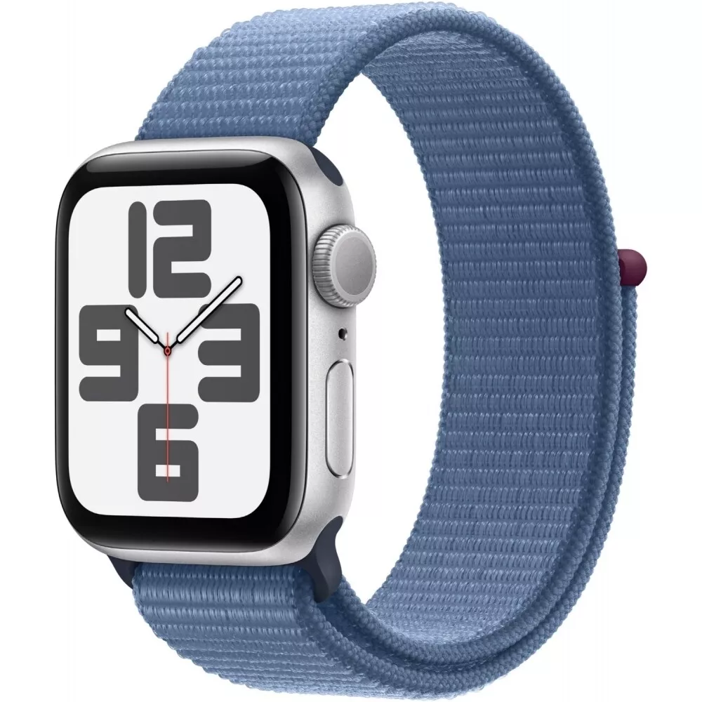 Apple Watch SE 2023 Sport Loop 40 mm Aluminium GPS silber/winterblau für 206,91€ inkl. Versand!