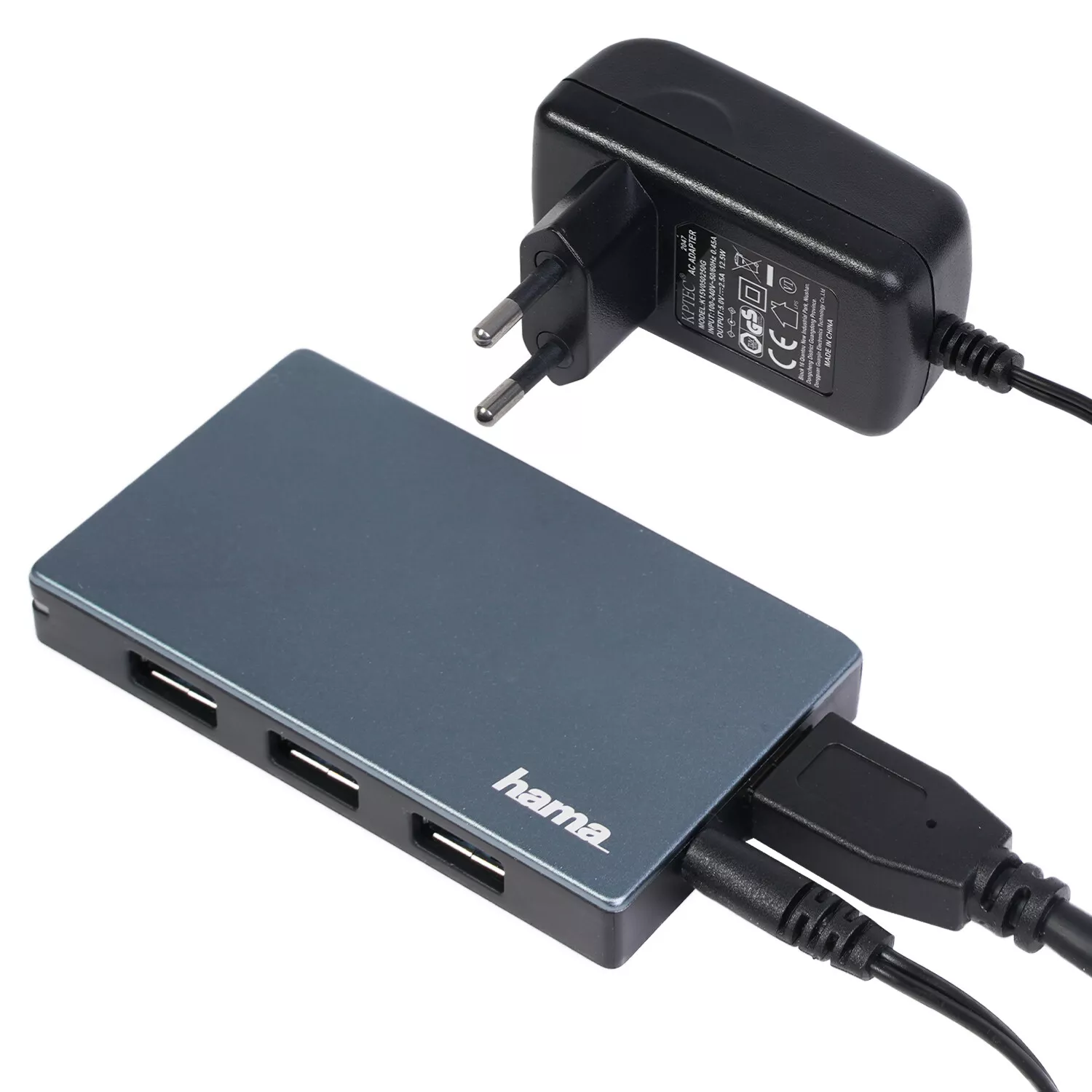 Hama 4-Port USB 3.0 Aktiv USB-Hub mit Netzteil Adapter Verteiler (PC Notebook) für 8,49€ inkl. Versand!