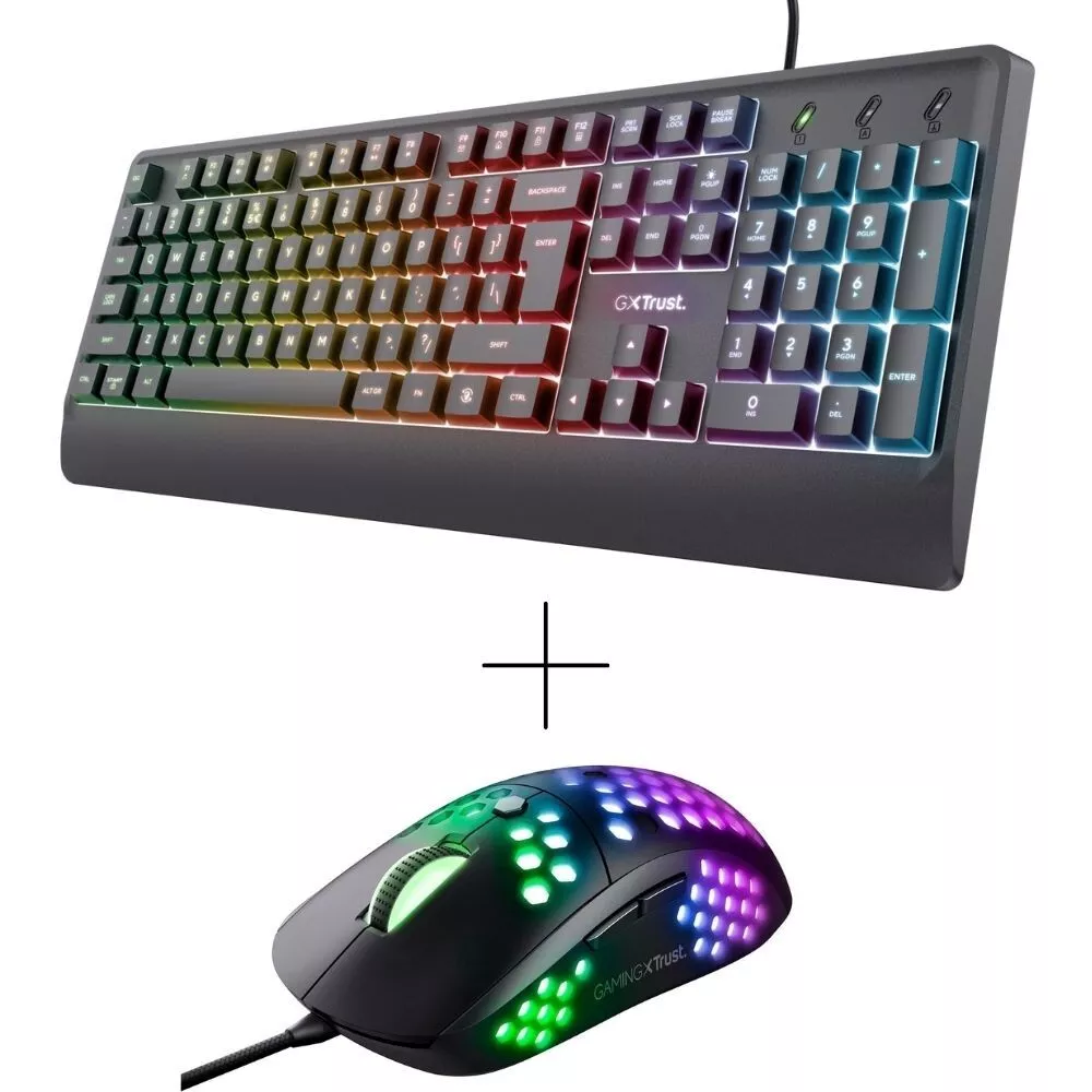 Trust GXT 960 RGB Beleuchtet Maus und Verkabelt Gaming-Tastatur Gaming-Set für 16,90€ inkl. Versand!