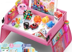 Kinder Reisetisch mit einem Zeichenbrett + 5 x Zeichenpapier + 6 Farbstifte für 16,19€